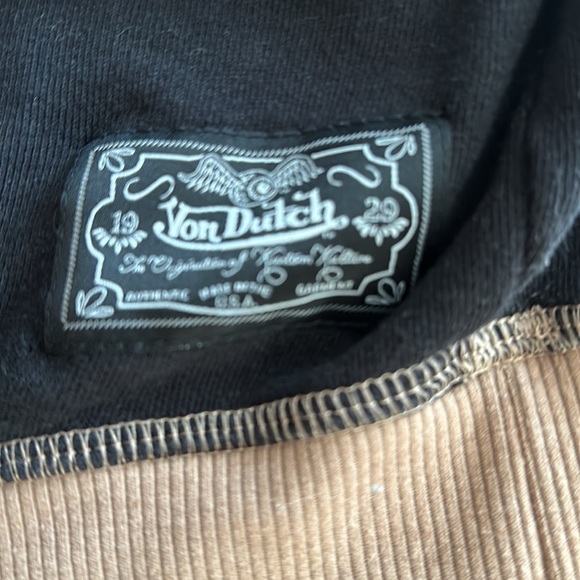 Vintage Von Dutch unisex two-tone, motorcycle sweatshirt. - Picture 3 of 9